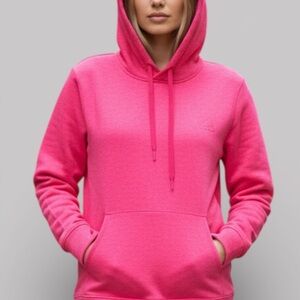 adidas Women's Bright Pink Pullover Hoodie